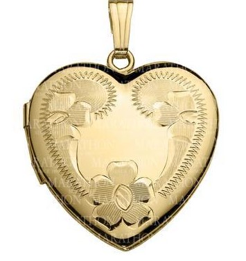 14 Karat Yellow Gold Filled Locket On A 20 Inch Gold Filled Chain